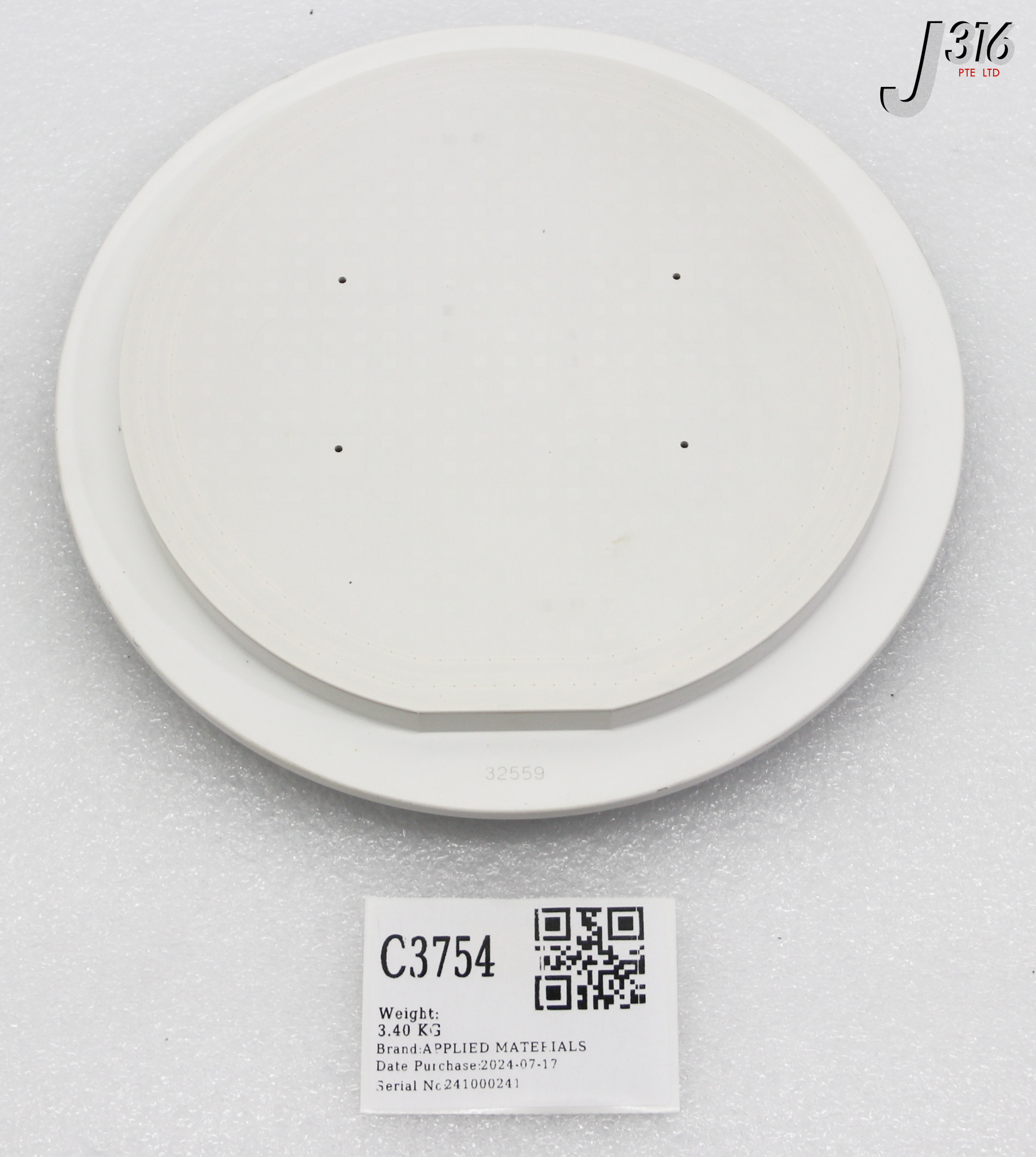 ははは C3754 APPLIED MATERIALS PEDESTAL, HOLES, 200mm BLUE SNNF 0040